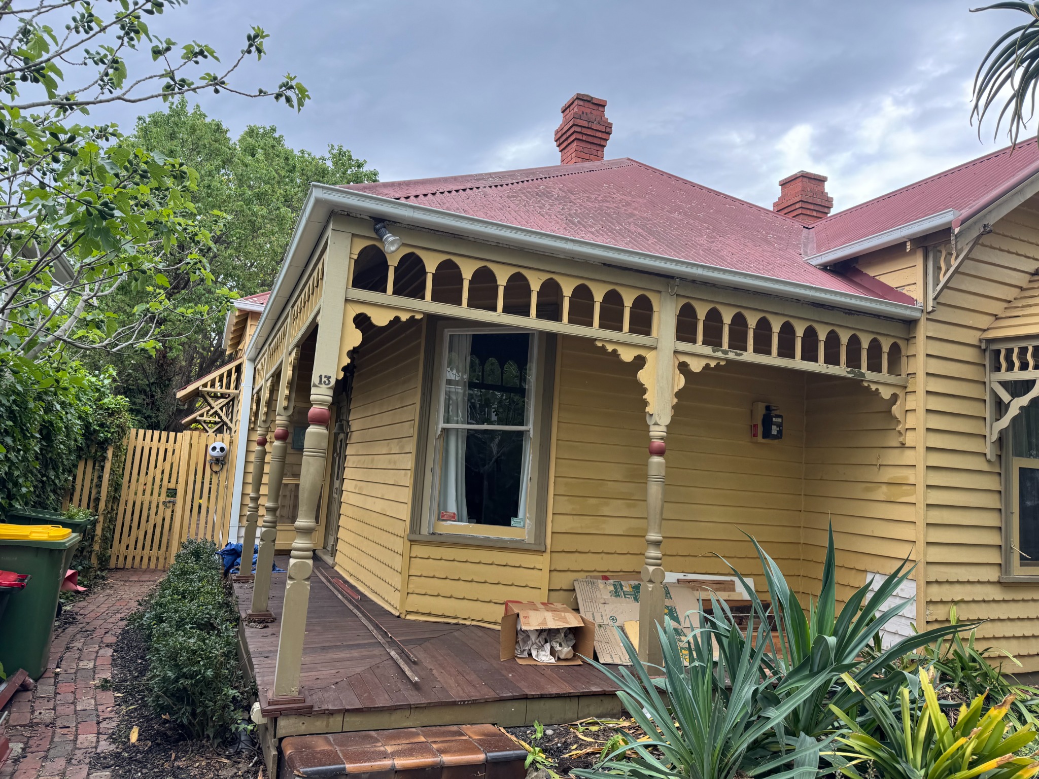 Heritage verandah prep — careful restoration for period homes.